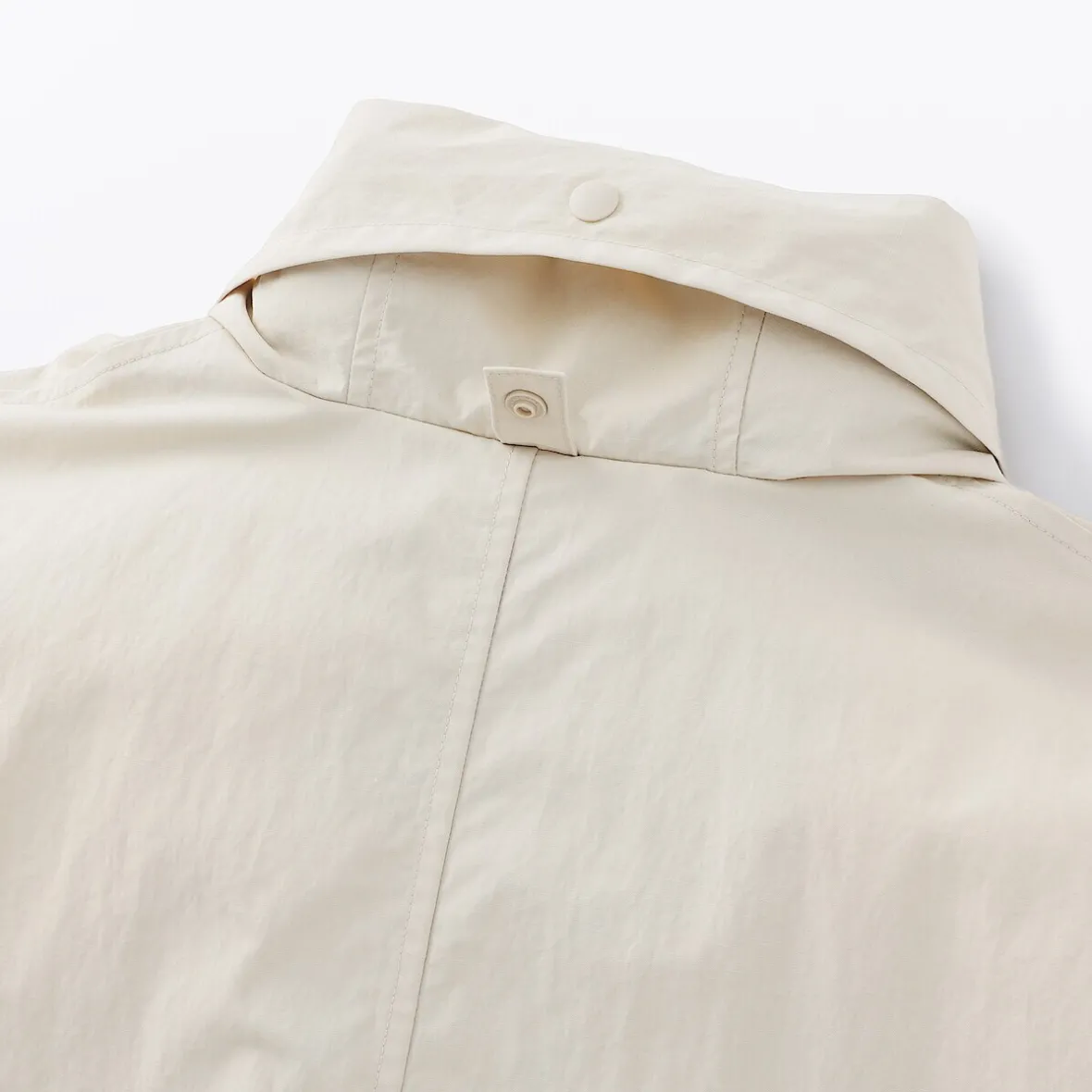 Sale Muji Abrigo con capucha extraíble y repelente al agua para mujer