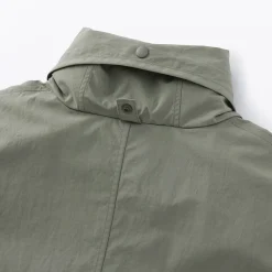 Sale Muji Abrigo con capucha extraíble y repelente al agua para mujer