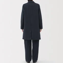 Outlet Muji Abrigo vaquero de mezcla de capoc para mujer