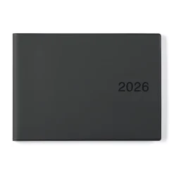Hot Muji Agenda mensual y semanal de 2026 - B6, Negro