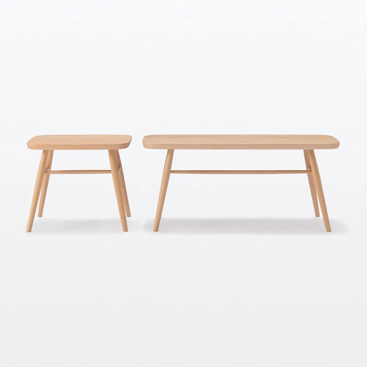 Hot Muji Banco con patas redondeadas de haya maciza