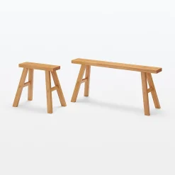 Hot Muji Banco de Roble ‐ Grande