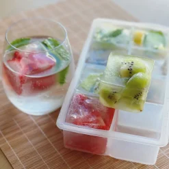 Online Muji Bandeja de Cubitos de Hielo de Silicona Cuadrada