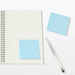 Sale Muji Bloc de notas adhesivas cuadradas simples Azul