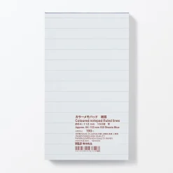 Discount Muji Bloc de notas de color con líneas horizontales, Pequeño