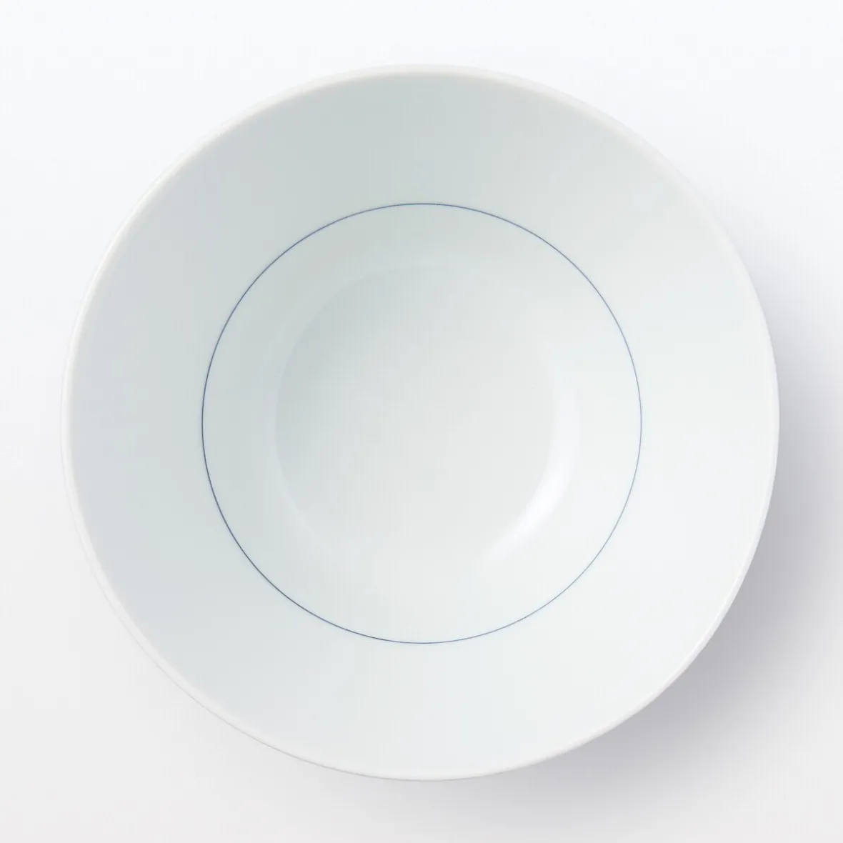New Muji Bol de arroz Hasami Ware - Patrón de rayas en abanico, Grande