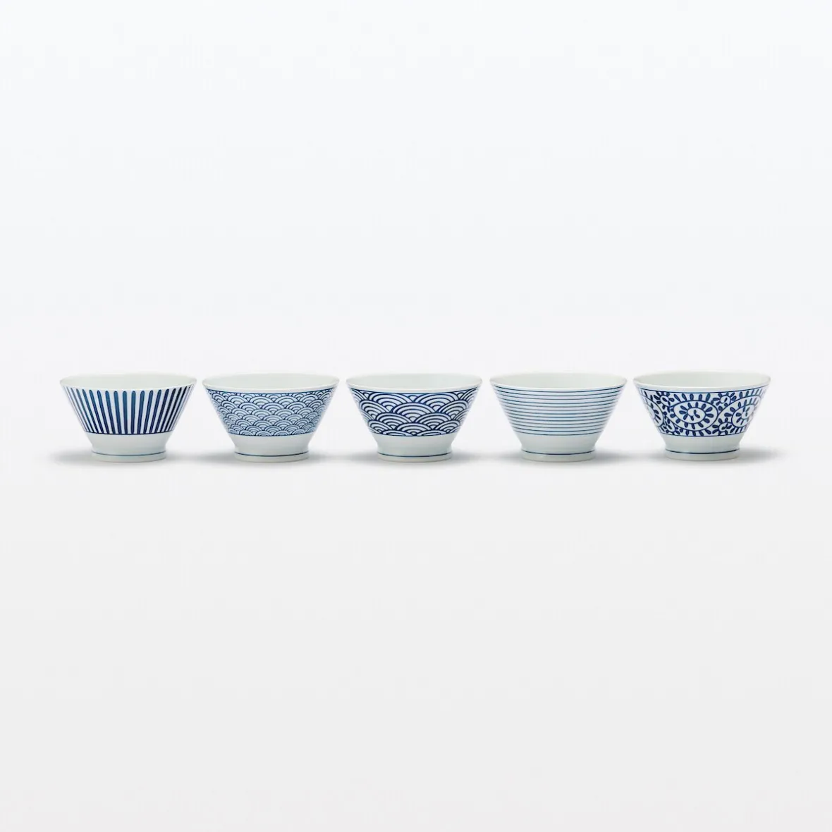 Discount Muji Bol de arroz Hasami Ware ‐ Patrón de rayas, Pequeño