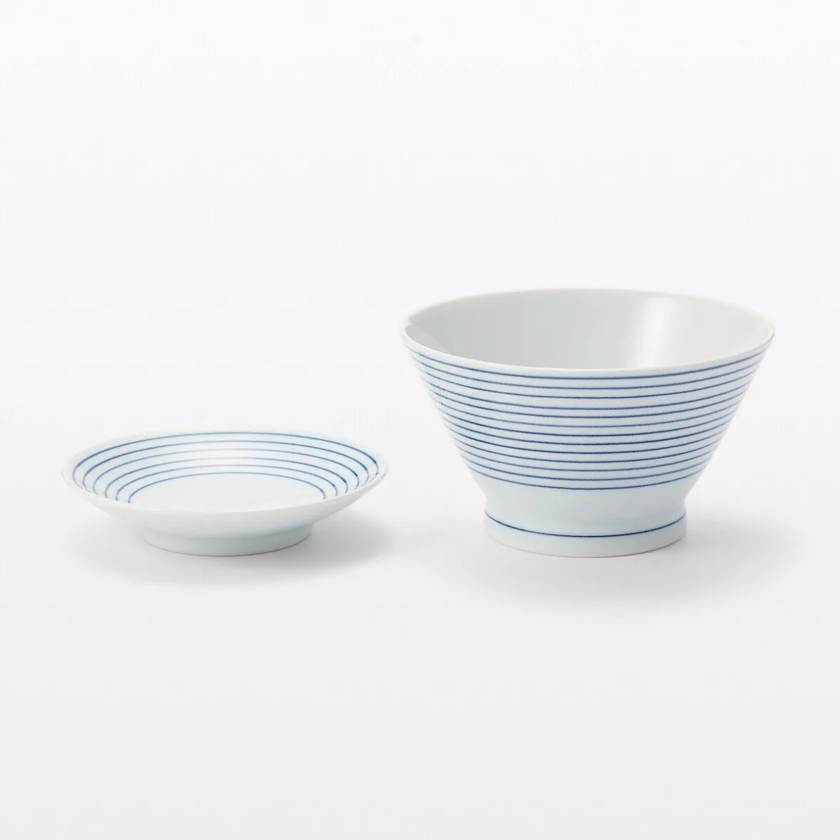 Discount Muji Bol de arroz Hasami Ware ‐ Patrón de rayas, Pequeño