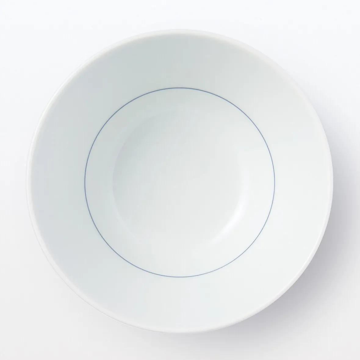 Clearance Muji Bol de arroz Hasami Ware ‐ Patrón de rayas en abanico, Pequeño