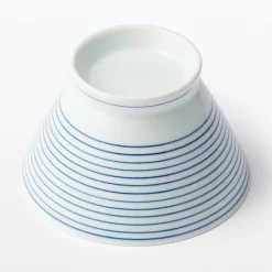 Outlet Muji Bol de arroz Hasami Ware - Patrón de rayas, Grande