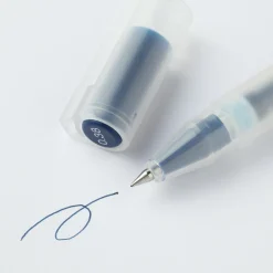 New Muji Bolígrafo de gel azul marino - 0,38 mm - Pack de 10