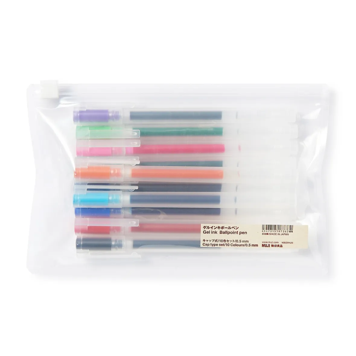 Discount Muji Bolígrafo de gel de colores - 0,5 mm - Pack de 10