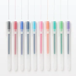 Best Muji Bolígrafo de gel de colores - 0,38 mm - Pack de 10