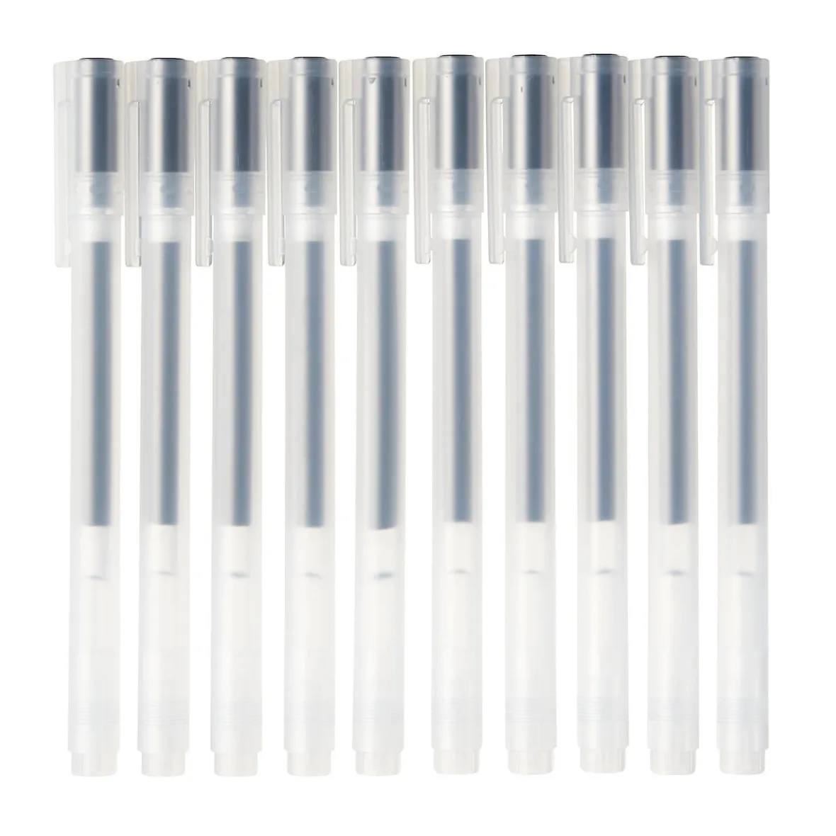 Online Muji Bolígrafo de gel negro - 0,5 mm - Pack de 10