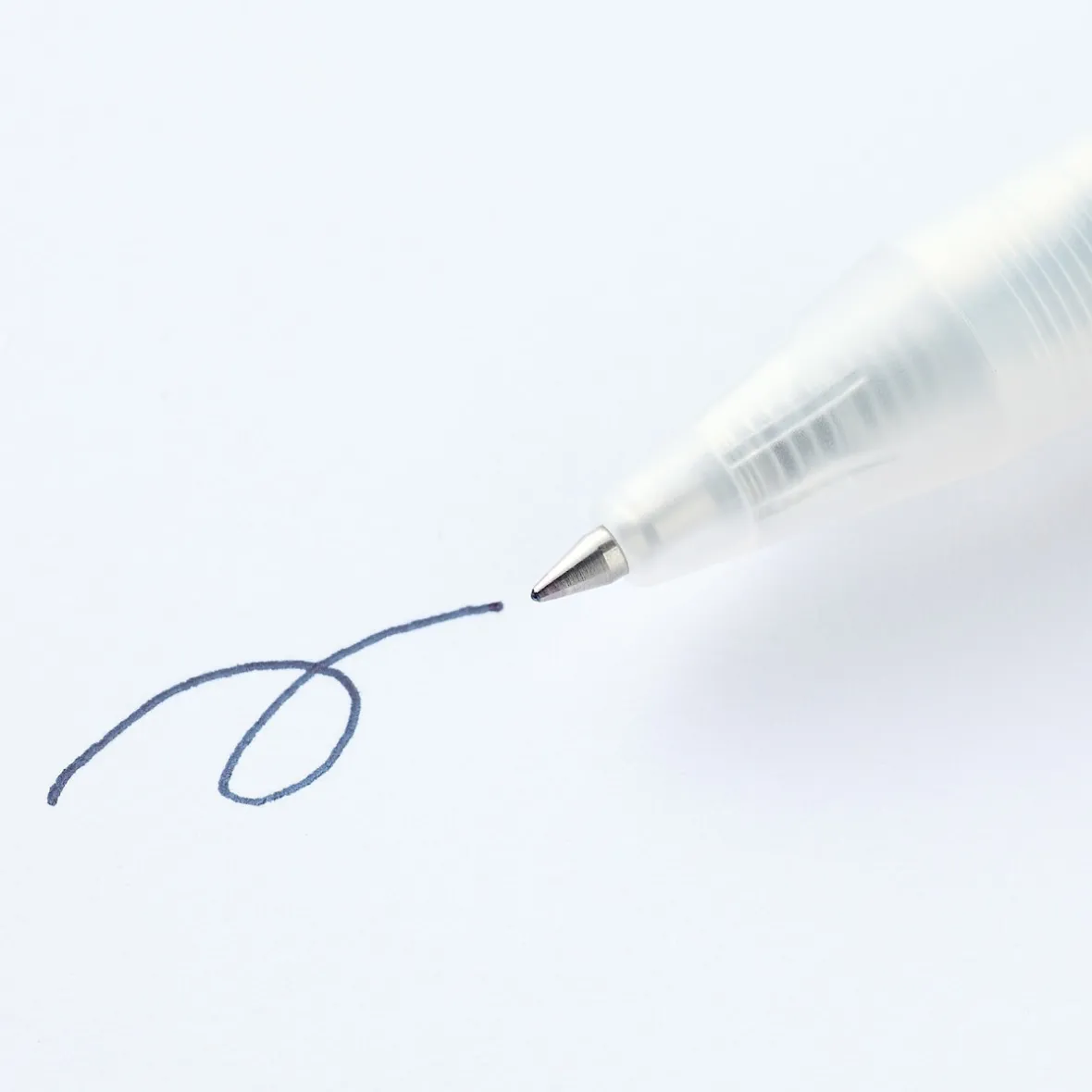 Muji Bolígrafo de gel retráctil azul marino - 0,5 mm - Pack de 10