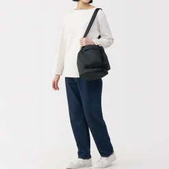 Hot Muji Bolsa acolchada de nylon reciclado repelente al agua