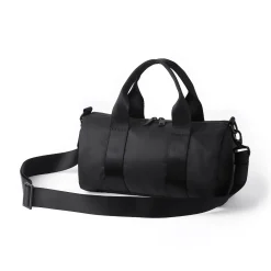 New Muji Bolsa cilíndrica de nylon reciclado Negro