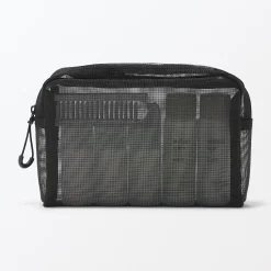 Muji Bolsa de malla de nailon con cremallera - Mediana