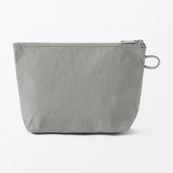 Outlet Muji Bolsa de nailon texturizada que se mantiene de pie ‐ Mediana