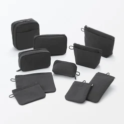 Hot Muji Bolsa de nailon texturizada que se mantiene de pie ‐ Pequeña