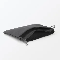 Muji Bolsa de nailon texturizada con cremallera ‐ Mediana