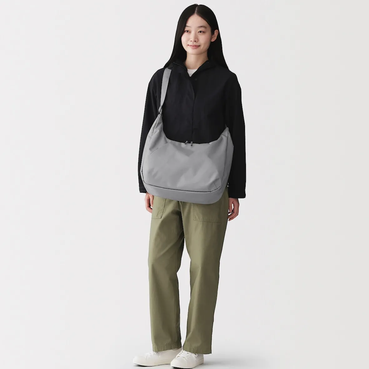 Muji Bolso bandolera de poliéster y 2 asas repelente al agua