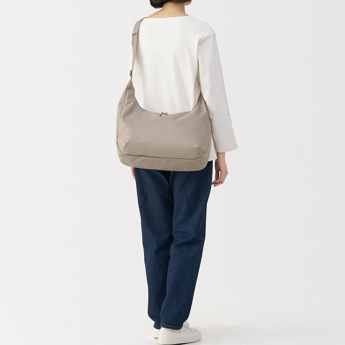 Muji Bolso bandolera de poliéster y 2 asas repelente al agua
