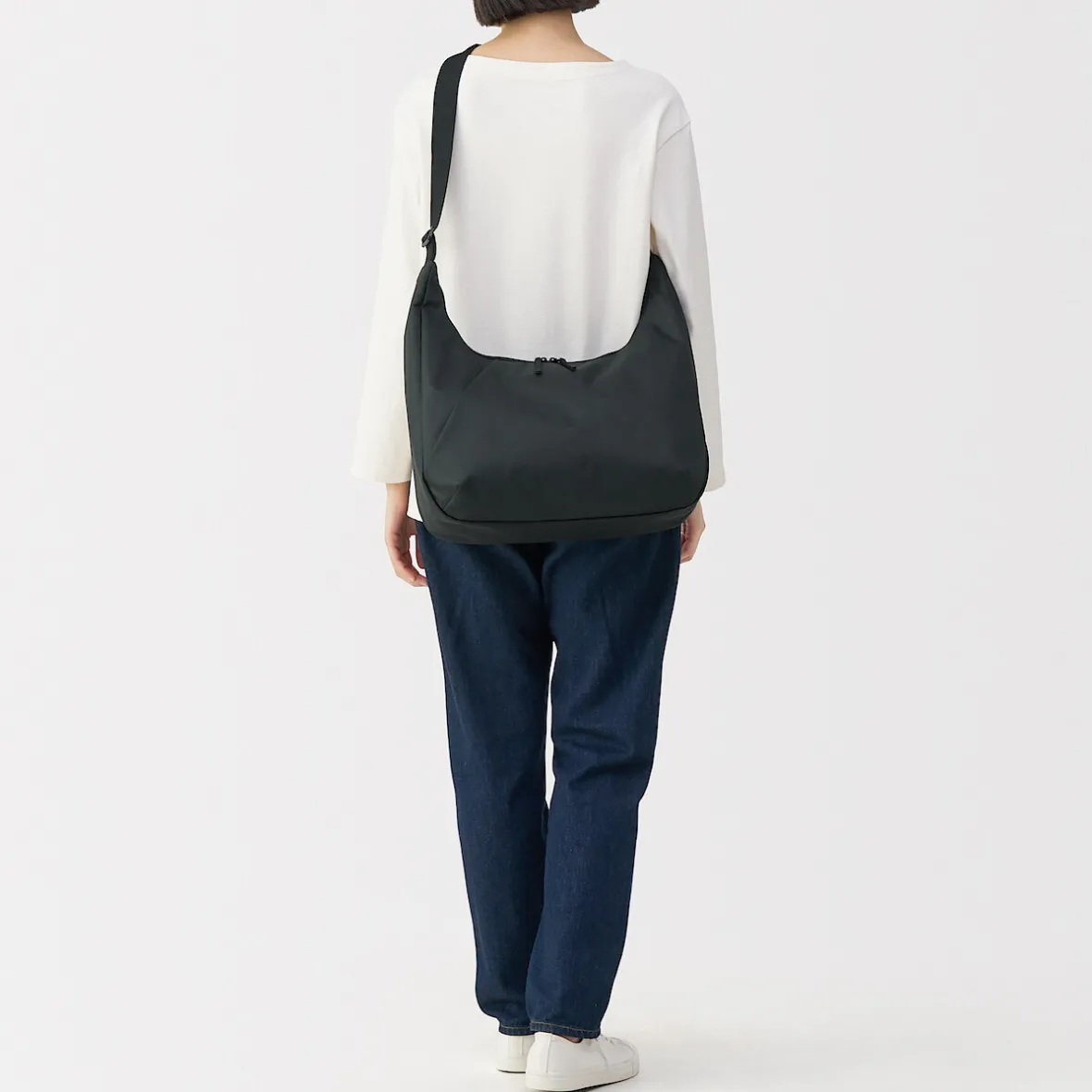 Muji Bolso bandolera de poliéster y 2 asas repelente al agua