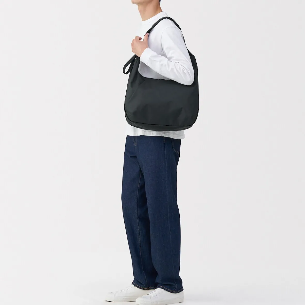 Muji Bolso bandolera de poliéster y 2 asas repelente al agua