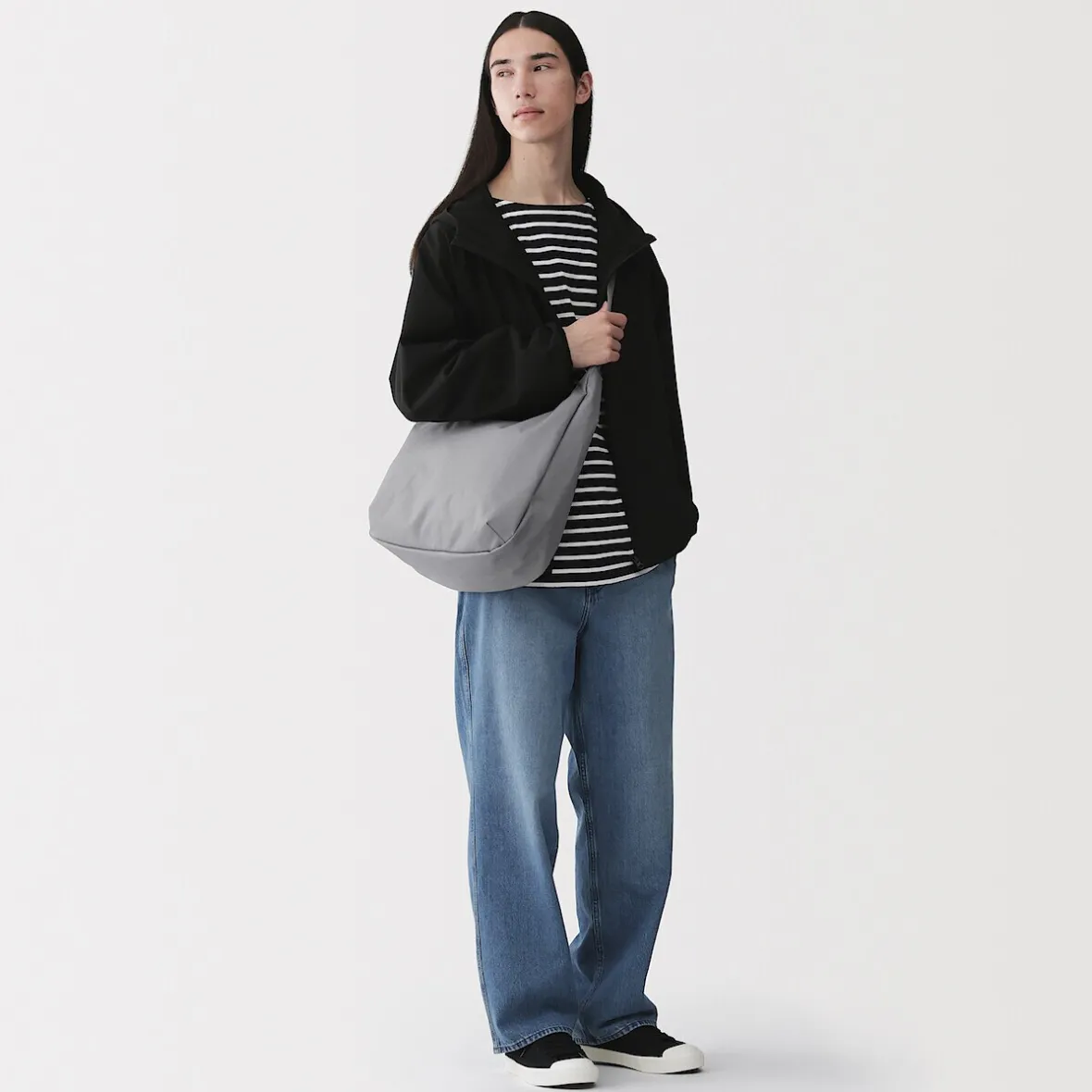 Muji Bolso bandolera de poliéster y 2 asas repelente al agua