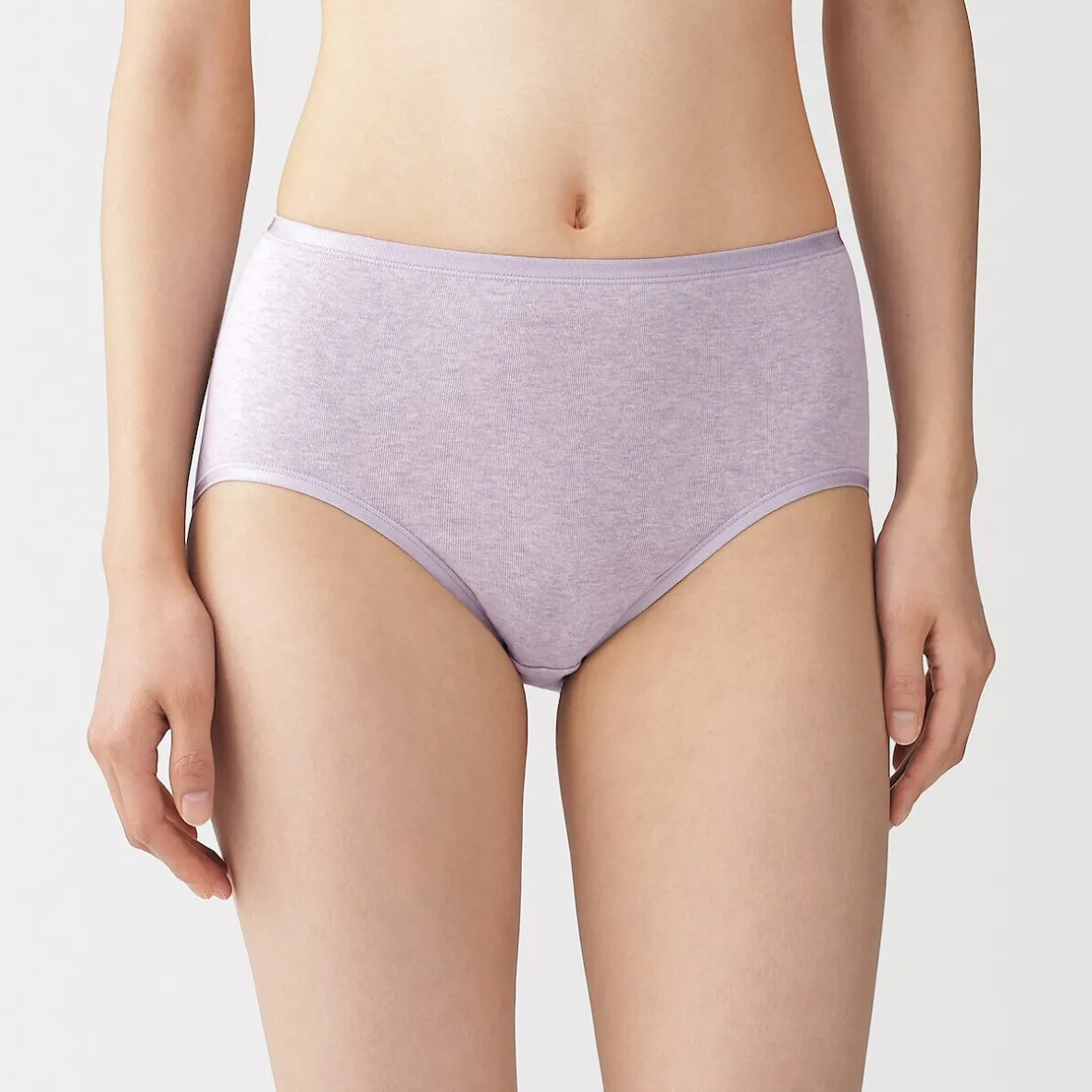 Sale Muji Braga acanalada de tiro alto para mujer