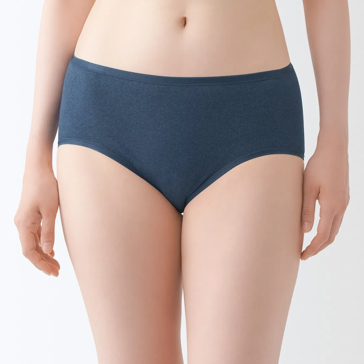 Sale Muji Braga acanalada de tiro alto para mujer