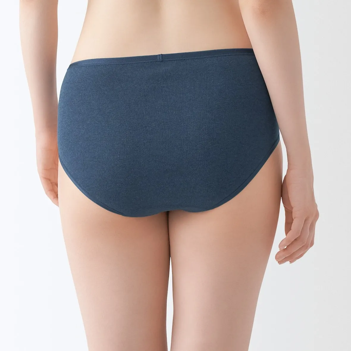 Sale Muji Braga acanalada de tiro alto para mujer