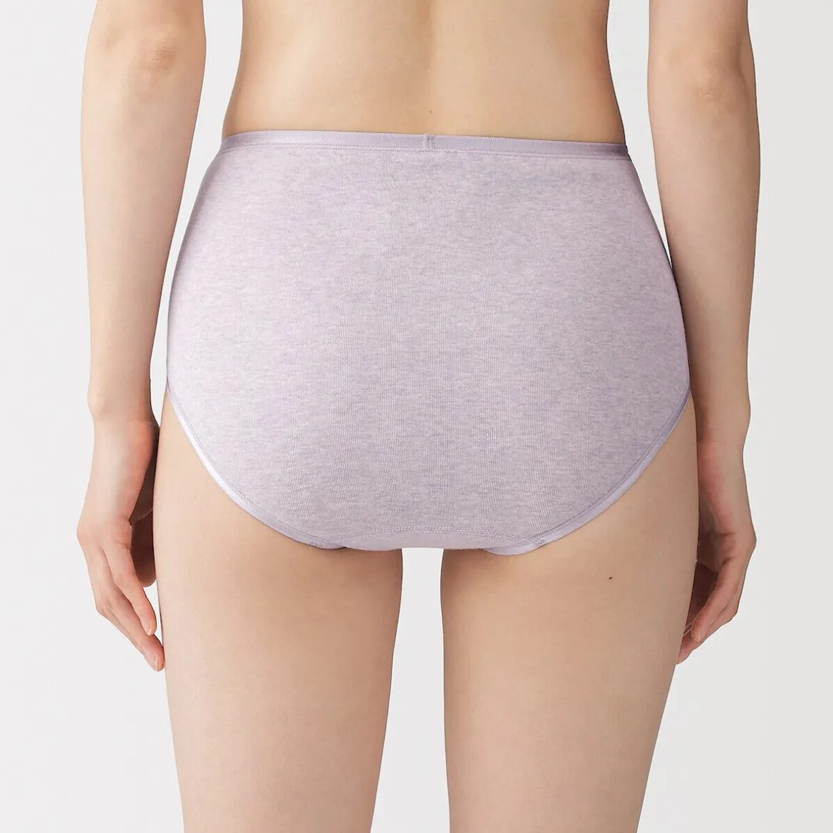 Sale Muji Braga acanalada de tiro alto para mujer