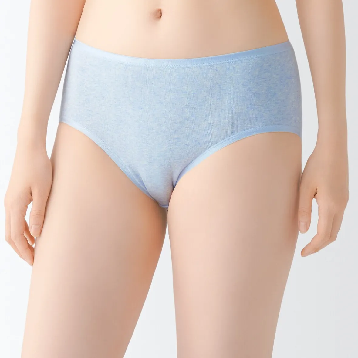 Sale Muji Braga acanalada de tiro alto para mujer
