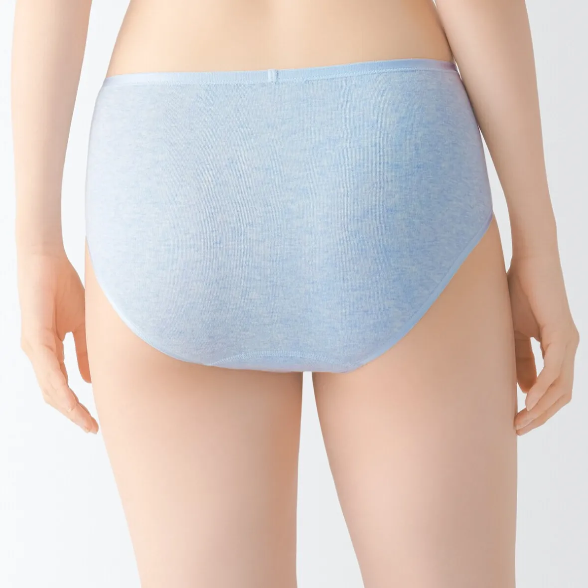 Sale Muji Braga acanalada de tiro alto para mujer