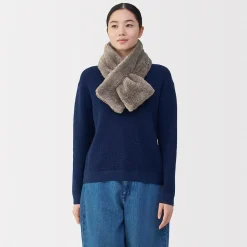 New Muji Bufanda de forro polar de poliéster reciclado