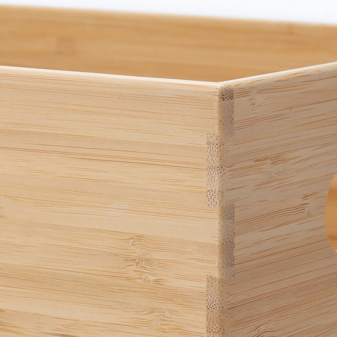 Hot Muji Caja apilable de bambú, 26 x 18.5 x 16.5 cm