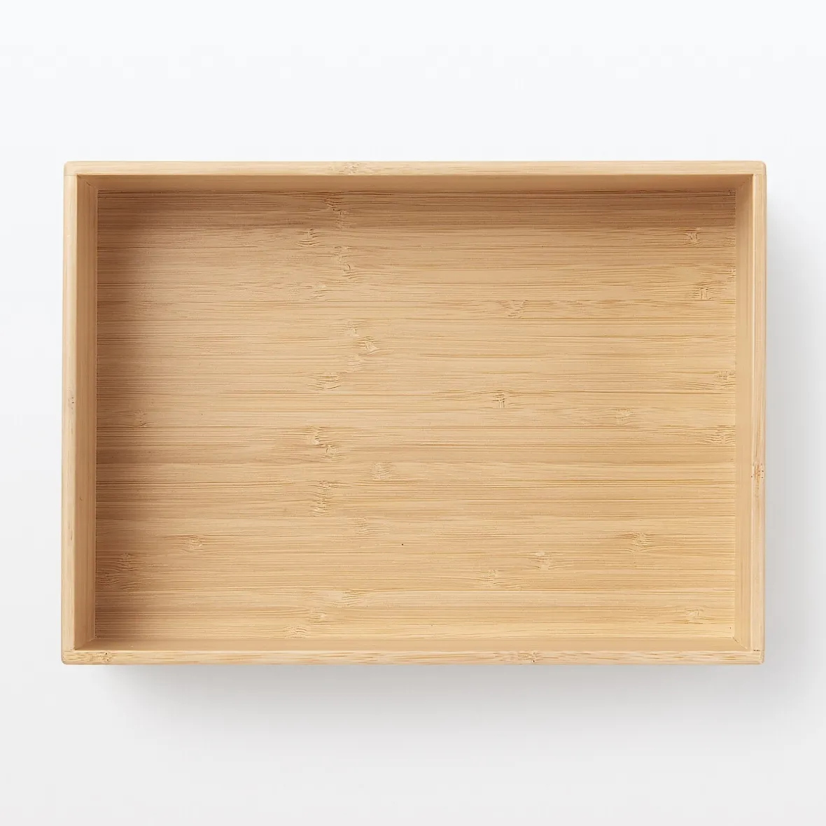 Hot Muji Caja apilable de bambú, 26 x 18.5 x 8.5 cm