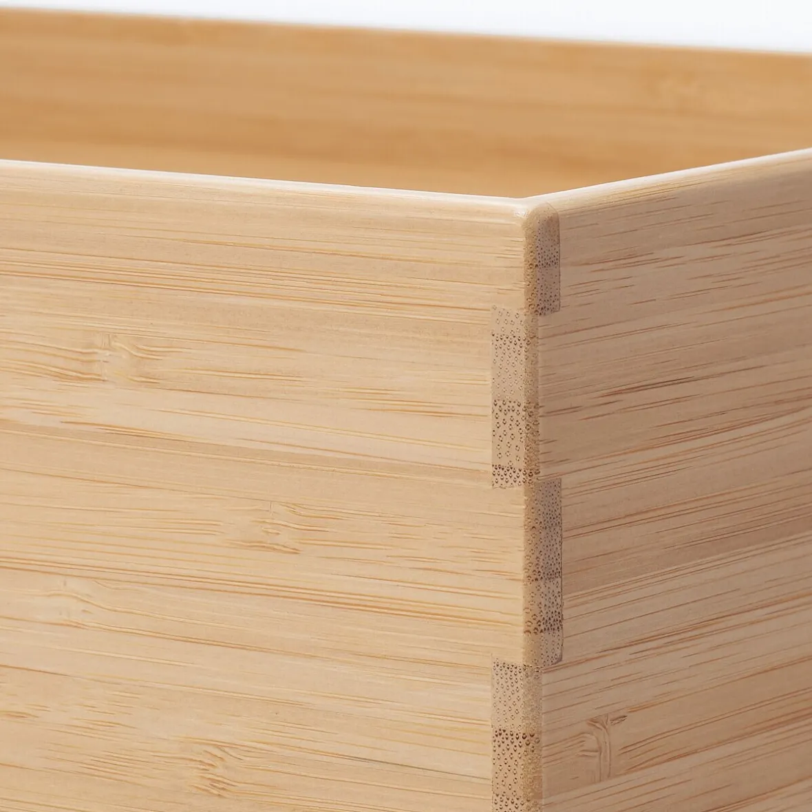 Hot Muji Caja apilable de bambú, 26 x 18.5 x 8.5 cm