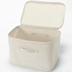 Discount Muji Caja de almacenamiento blanda con tapa‐ Rectangular, 37x26x26cm