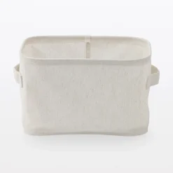 Hot Muji Caja de almacenamiento blanda cuadrada, 18.5x26x16cm