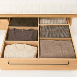 Outlet Muji Caja de roble para debajo de la cama con plataforma L 19 cm