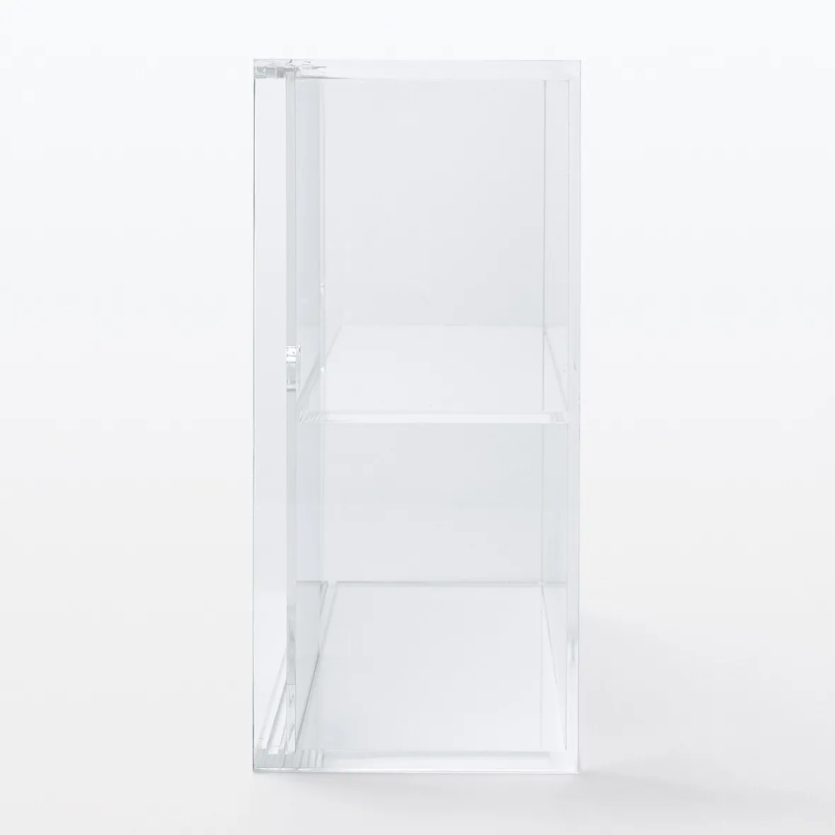 Muji Caja vitrina acrílica con puertecillas deslizantes S