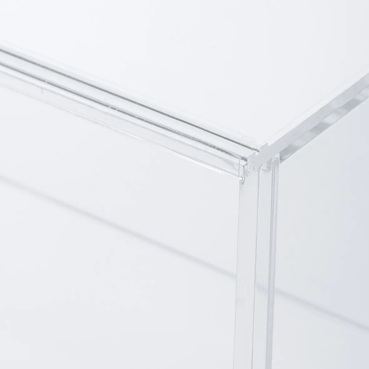 Muji Caja vitrina acrílica con puertecillas deslizantes S