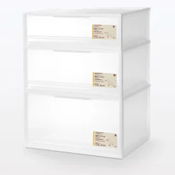 New Muji Cajón de almacenamiento apilable - [55 x 44.5 cm] - Altura 18 cm