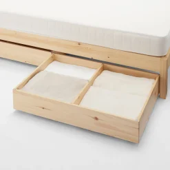 Outlet Muji Cajón inferior de madera de pino con divisor
