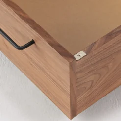 Clearance Muji Cajón para cama con plataforma de nogal L 19 cm