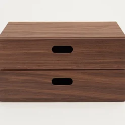Muji Cajonera apilable de dos niveles planos (Noguera)