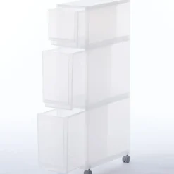 New Muji Cajonera de polipropileno con 3 cajones y ruedas